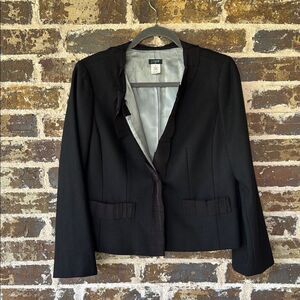 J. Crew Women's Black Wool Blend Blazer Size 10